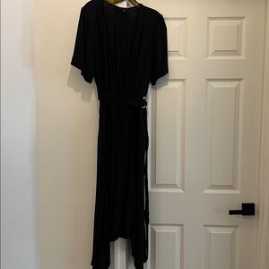 Banana Republic Classic Black Wrap Dress
